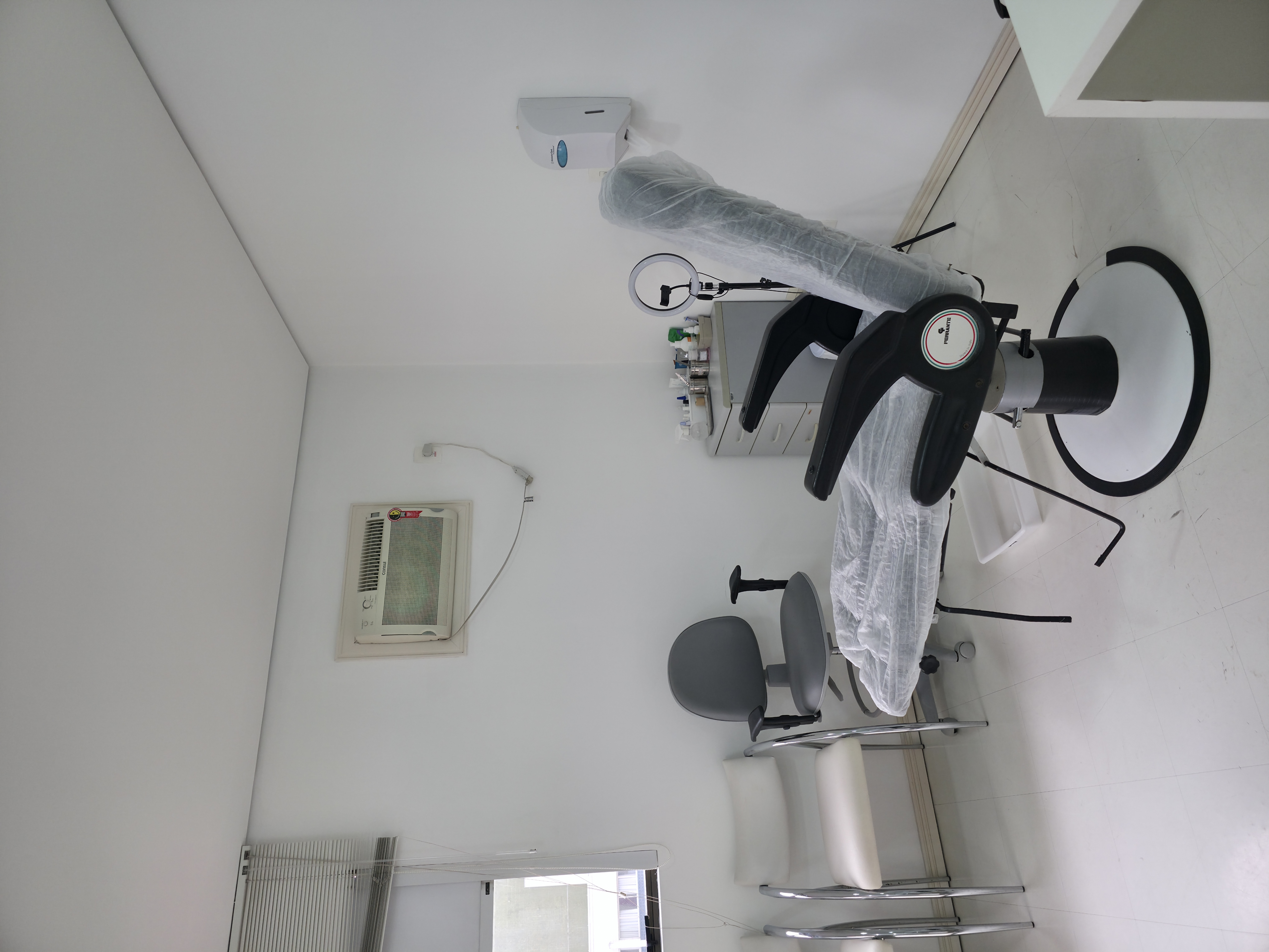 Sala de atendimento da clínica de podologia